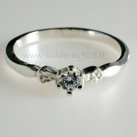 Ring with Zirconia Engagement Ž732