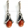 Earrings with Sunstone A486