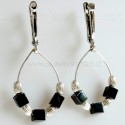 Earrings "Hematite necklace"