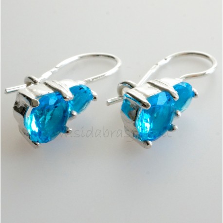 Earrings with Zirconia "Summer glow"