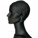 Earrings "Hematite necklace"-2