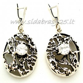 Earrings with Zirconia "Perfect" A453