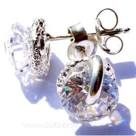 Earrings with Zirconia "Aska"