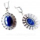Earrings with Lazurite A535-4