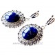 Earrings with Lazurite A535-3