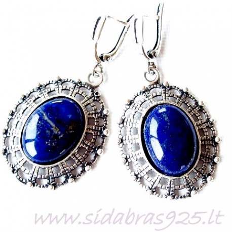 Earrings with Lazurite A535