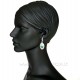 Earrings with Malachite A547-2