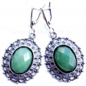 Earrings with Jade A535