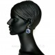 Earrings with Sodalite A543-2