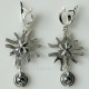 Earrings with Hematite A426-3