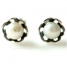 Earrings with Pearls "Flower"