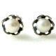 Earrings with Pearls "Flower"-1
