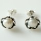 Earrings with Pearls "Flower"-3
