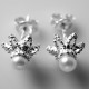 Earrings with Pearls "Gėlytė"-3