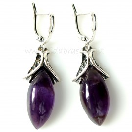 Earrings with Amethyst A573