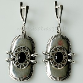 Earrings with Onyx A010