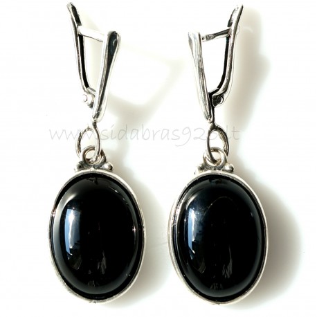 Earrings with Onyx A515