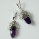 Earrings with Amethyst A570-4