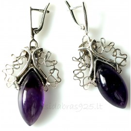 Earrings with Amethyst A570