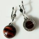 Earrings "Red Tiger Eye"-4