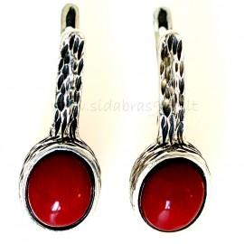 Earrings with Coral A148