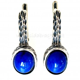 Earrings with Lazurite A148