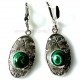 Earrings with Malachite A547-1