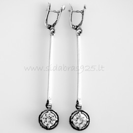 Earrings with Zirconia A473
