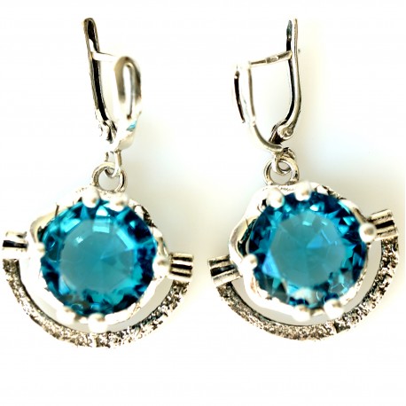 Earrings with Zirconia A341