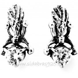 Earrings with Zirconia A582
