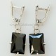 Earrings with black zirconia A480-3