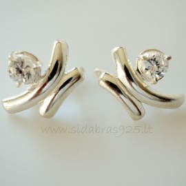 Earrings with Zirconia A203