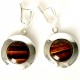 Earrings with Tiger Stone A543-1