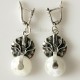 Earrings with Moonstone A263-3