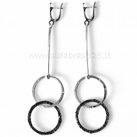 Earrings a couple of circles A474 