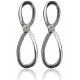 Earrings minimalist "Begalybė" A743-1