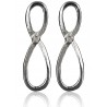 Earrings minimalist "Begalybė" A743