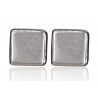 Earrings white or black matt - minimalist collection "Squares"