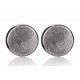 Earrings white or black matt - minimalist collection "Round"-2