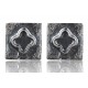 Earrings minimalist "Square square" A746-2