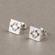 Earrings minimalist "Square square" A746-5
