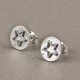 Earrings minimalist "Round star" A747-5