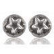 Earrings minimalist "Round star" A747-1