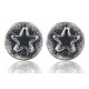 Earrings minimalist "Round star" A747-2