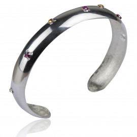 Bracelet with colored zircons