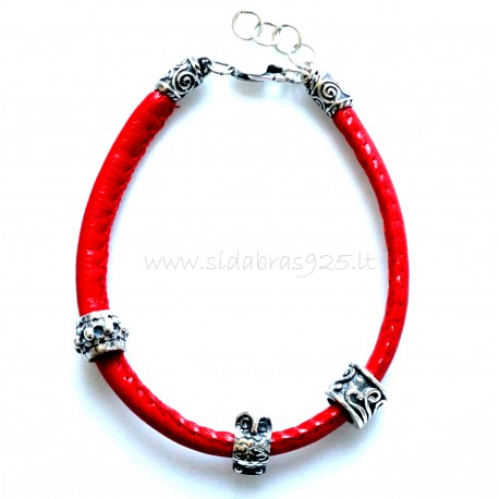 Bracelet with red rope AP5,2mm