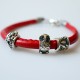 Bracelet with red rope AP5,2mm-3