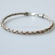Bracelet with braided natural leather-2
