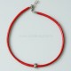 Necklace with red cord "Owl"-4