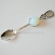 Spoon with a comfortable holder and with crystal Š573V-9